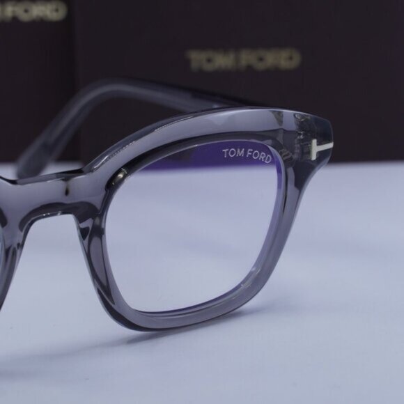 Tom Ford FT5961-B 020 Square Eyeglasses 49mm – Grey/Blue Light Block - Picture 5 of 10